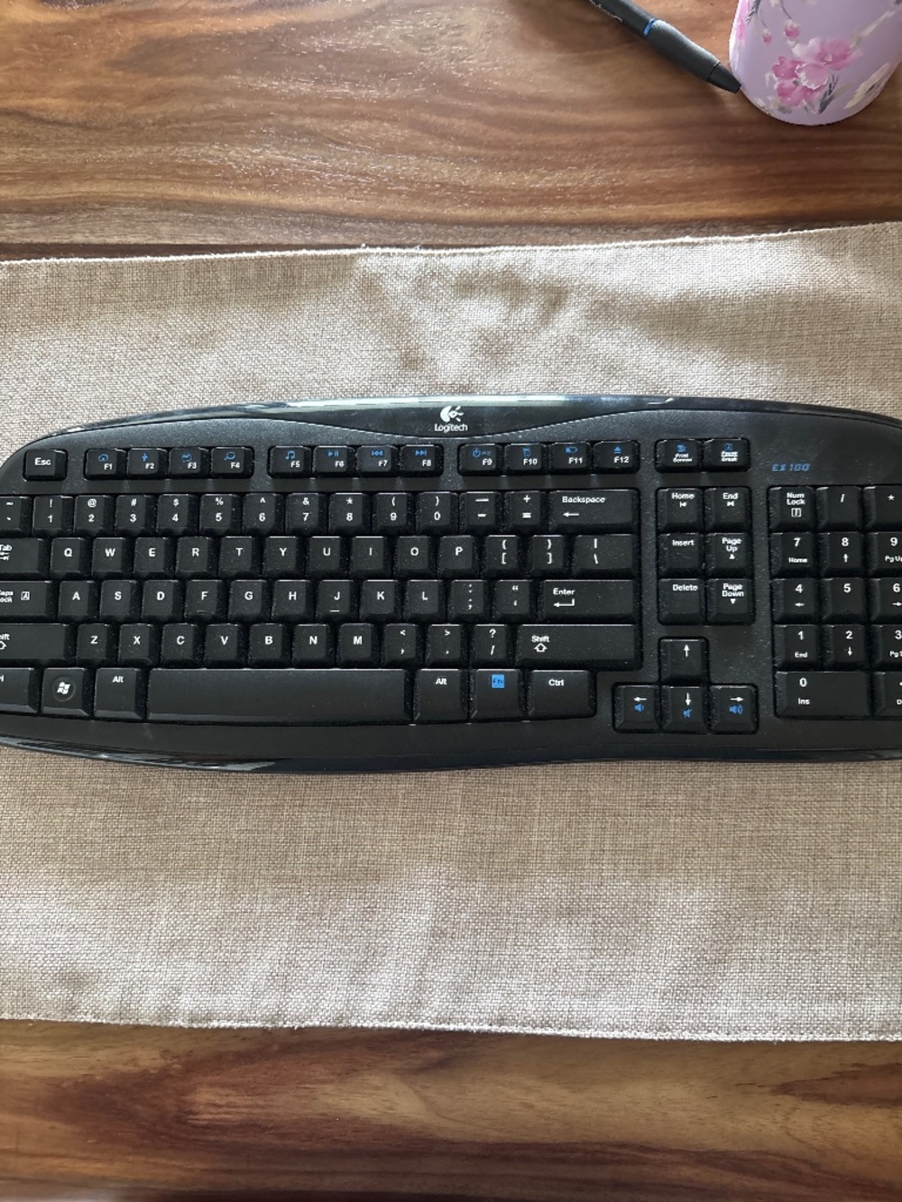 Logitech Cordless Desktop EX100 Keyboard